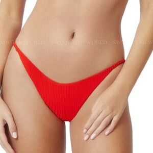 PQ Swim Red Athena bikini bottom teeny size L